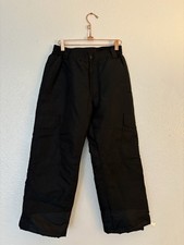 Vertical 9 Unisex Children's size 10/12 Snow pants with pockets in pale Black