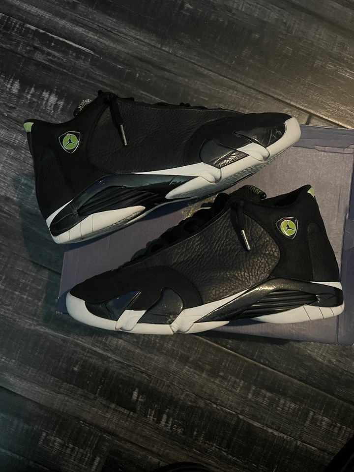 Air Jordan 14 Indiglo 男式运动鞋 11 码复古 1999 — 第 2/4 张图片