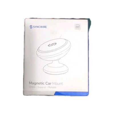 Syncwire Magnetic Phone Car Holder/Mount For Dashboard Black Strong Magnet.