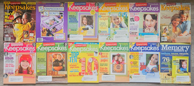 Lot of 12 Scrapbooking Magazines: Creating Keepsakes, Memory Makers, Mostly '06.