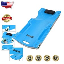 40 Blue Plastic Car Creeper Low Profile Padded Headrest 6 Casters