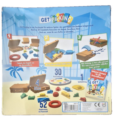 Get Packing Brettspiel versiegelt Asmodee Zygomatic Familienspiel 2-4 Spieler