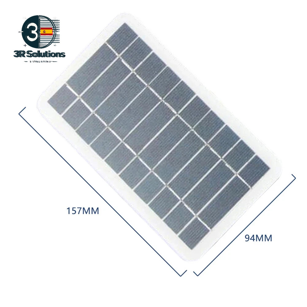 Panel Solar Portátil 5V 2W Mini Cargador Teléfono USB Camping