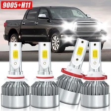 For Toyota Tundra 2007-2013 LED Headlight Bulbs High&Low Beam Combo White 6000K