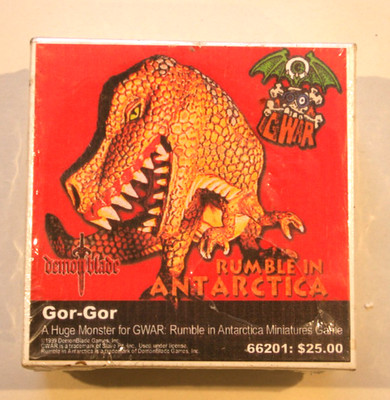 GWAR Rumble in Antartica GOR - GOR Demonblade Metal Long OOP Rare Sealed Box