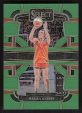 2024 Panini Select WNBA #95 Marina Mabrey Prizms Neon Green #/75