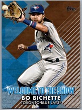 2022 Topps Series 1 Welcome to the Show Gold /75 Bo Bichette #WTTS-43 Blue Jays