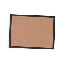 Cork Bulletin Board, 24" x 18", Black Aluminum Frame, Industrial 18" x 24"