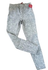 NWT Spanx Jean-ish Ankle Leggings Twill Stretch Pants Speckled Gray 98 Small 28