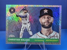 2025 Topps Chrome Platinum Christian Walker Houston Astros #158 Logofractor /499