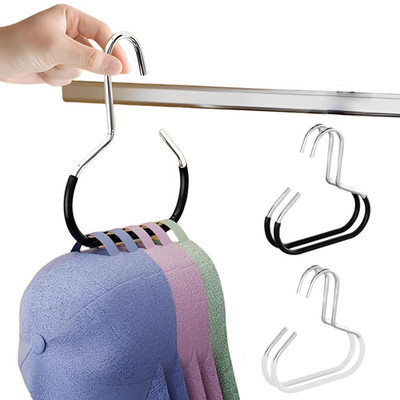 4 Stück Cap Halter, Basecap Halterung, Kappen Aufbewahrung, Huthaken, Mützenhalt