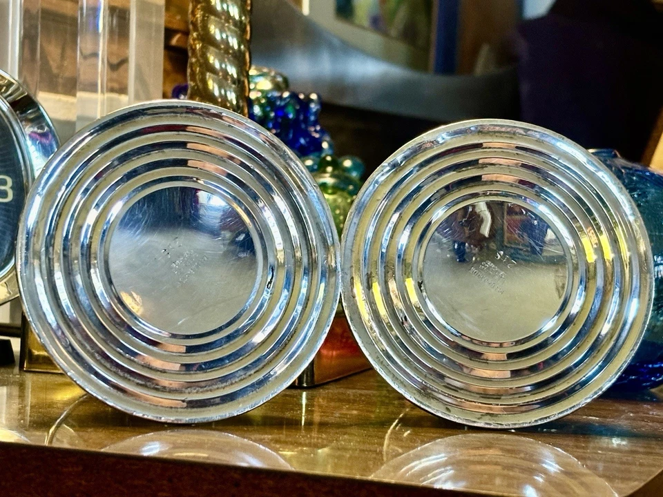 Пара подсвечников Reed & Barton из чистого серебра 4,25 дюйма 21S - Изображение 4 из 4