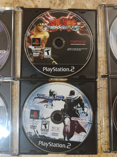 LOT TEKKEN 4 5 TAG TOURNAMENT SOUL CALIBUR III BLOODY ROAR 3 ✨Playstation 2 PS2 - Picture 2 of 4