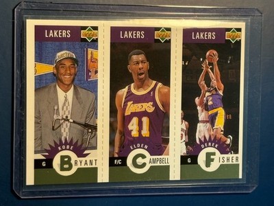 Kobe Bryant 1996 Collectors Choice Mini GOLD Rookie L1 Derek Fisher Team Set