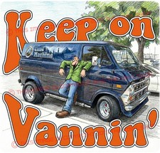 Van Fans Keep On Vannin Ford Econoline Funny Decal Sticker Custom Van Forever