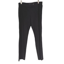 Elie Tahari Black Stretch Ponte Knit Pull On Pants Trousers US10