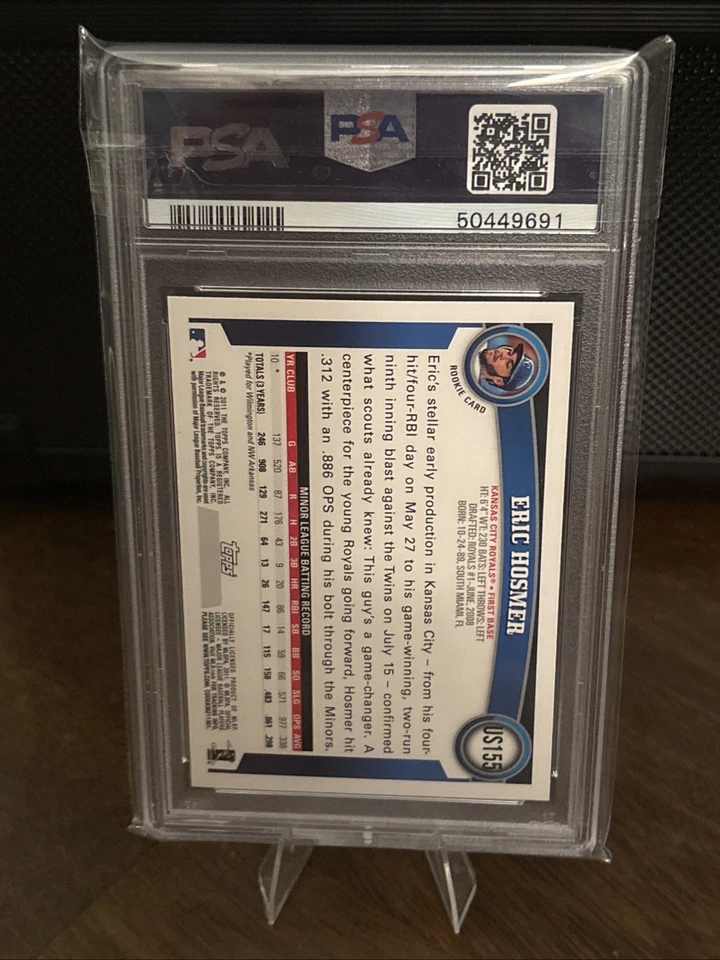 2011 Topps Update Eric Hosmer Target Red Border NM-MT 8 - Image 2 of 2