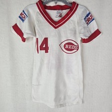 Pro Sport Kids Small 4/5 Pete Rose Crunch Cincinnati Reds Vintage Tshirt