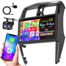 Car Radio for Nissan Versa Sedan Radio 2015-2019 Android 13 Car Stereo 10.1" ...