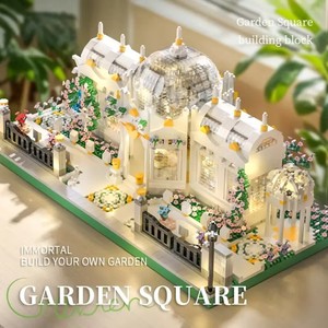 3688 pcs Garden Square Building, Micro-Particle Building Block Model toy for kid