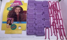 VTG Y2K 1993 90s Perm For A Day for Long Hair 17 Pink Wave Curlers 18 Purple