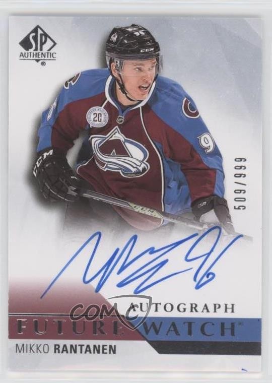 2015-16 SP Authentic Future Watch Auto 509/999 Mikko Rantanen #276 Auto k4c