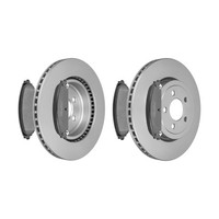 f.becker Bremsscheiben Ø345MM + BremsbelÄGe Vorne FÜR Chrysler 300C Lancia