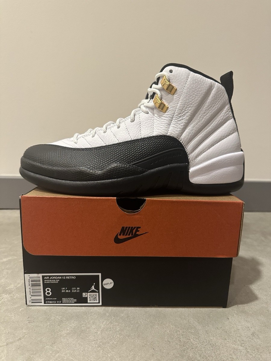 Jordan Air Jordan 12 Retro White Black Taxi CT8013-117 Men's 2025