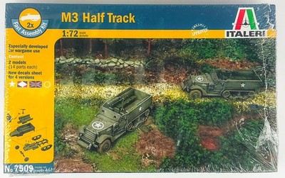 Italeri 7509 M3 Halftrack Set of Two 1/72 Scale Plastic Model Kits