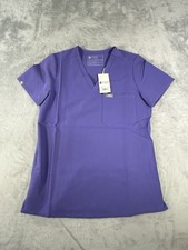 Figs Scrub Top Womens XS Purple Catarina One Pocket Short Sleeve Health Care NWT