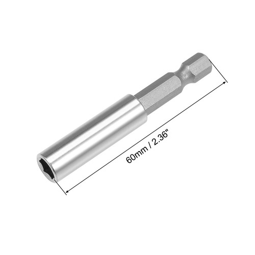 Magnetic Bit Extensions 60mm 1/4-Inch Hex Quick Release Screwdrivers Holder 3Pcs - Picture 2 of 3