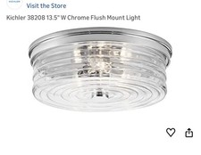 KICHLER 3-Light Flush Mount Ceiling Fixture