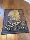 Antique Iroquois Indian head Beer Ale Sign Buffalo, N.Y. — photo 1