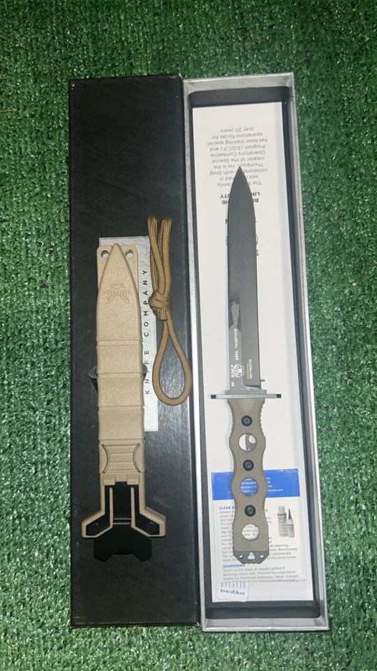 Benchmade 185BK-1 SOCP Fixed Blade Knife NIB Made In USA - Image 2 of 2