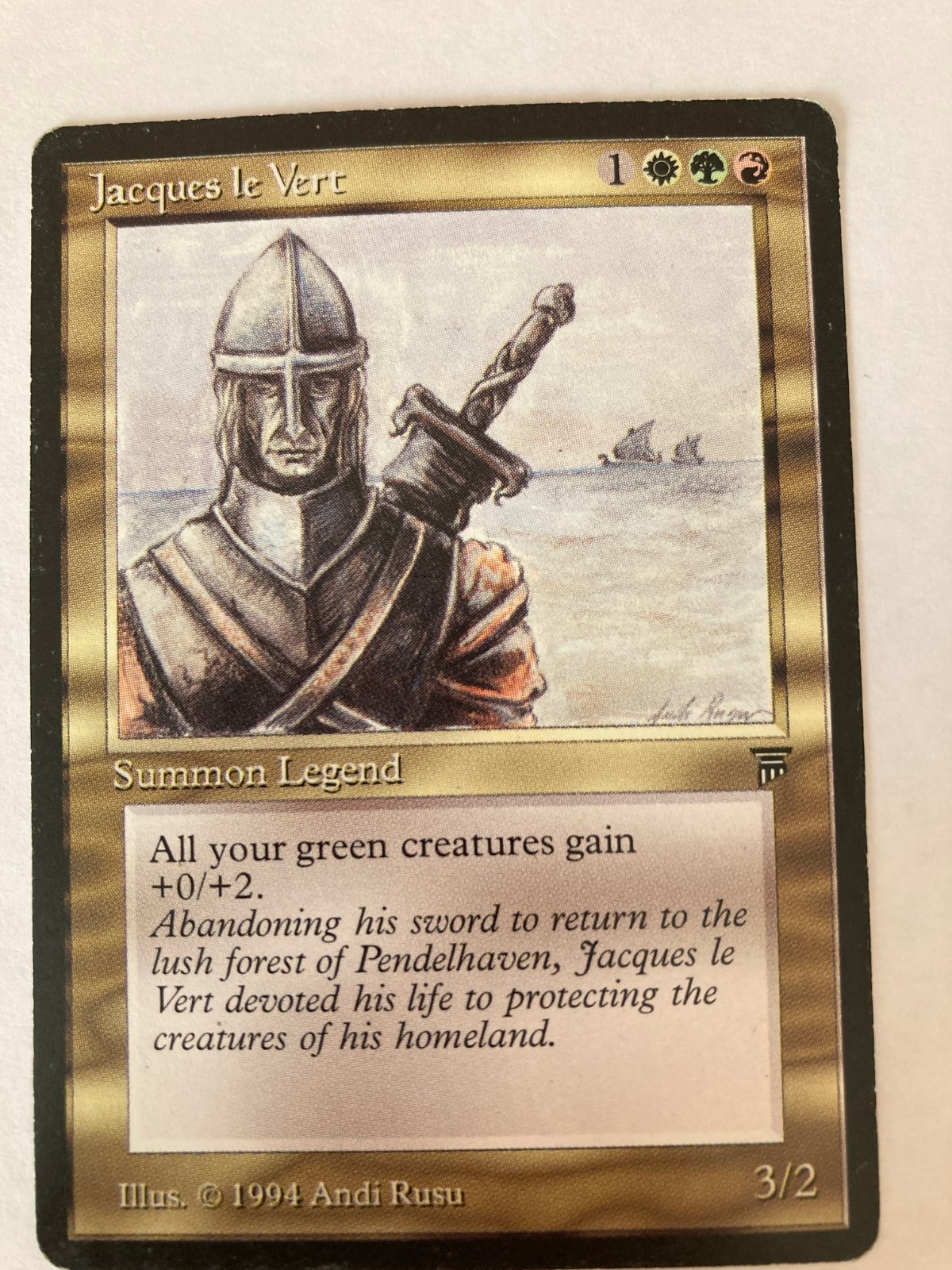 Jacques le Vert Legends Regular Original Owner MTG
