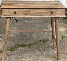 Desk With USB Ports And Power Outlets