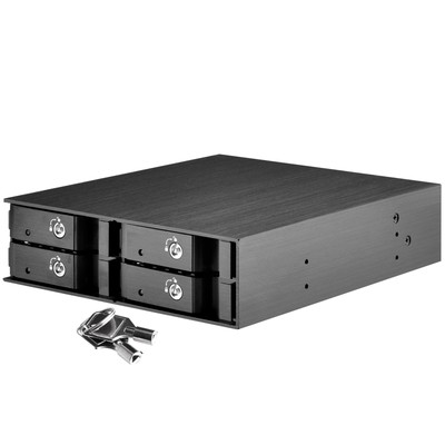 5dot25in to Four 2dot5in Device Bay SATAbySAS Support FS204B Components Other