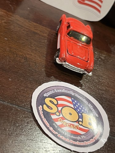 KIDCO 1957 Chevrolet Corvette Red Diecast USED EX Condition HK - Picture 6 of 12