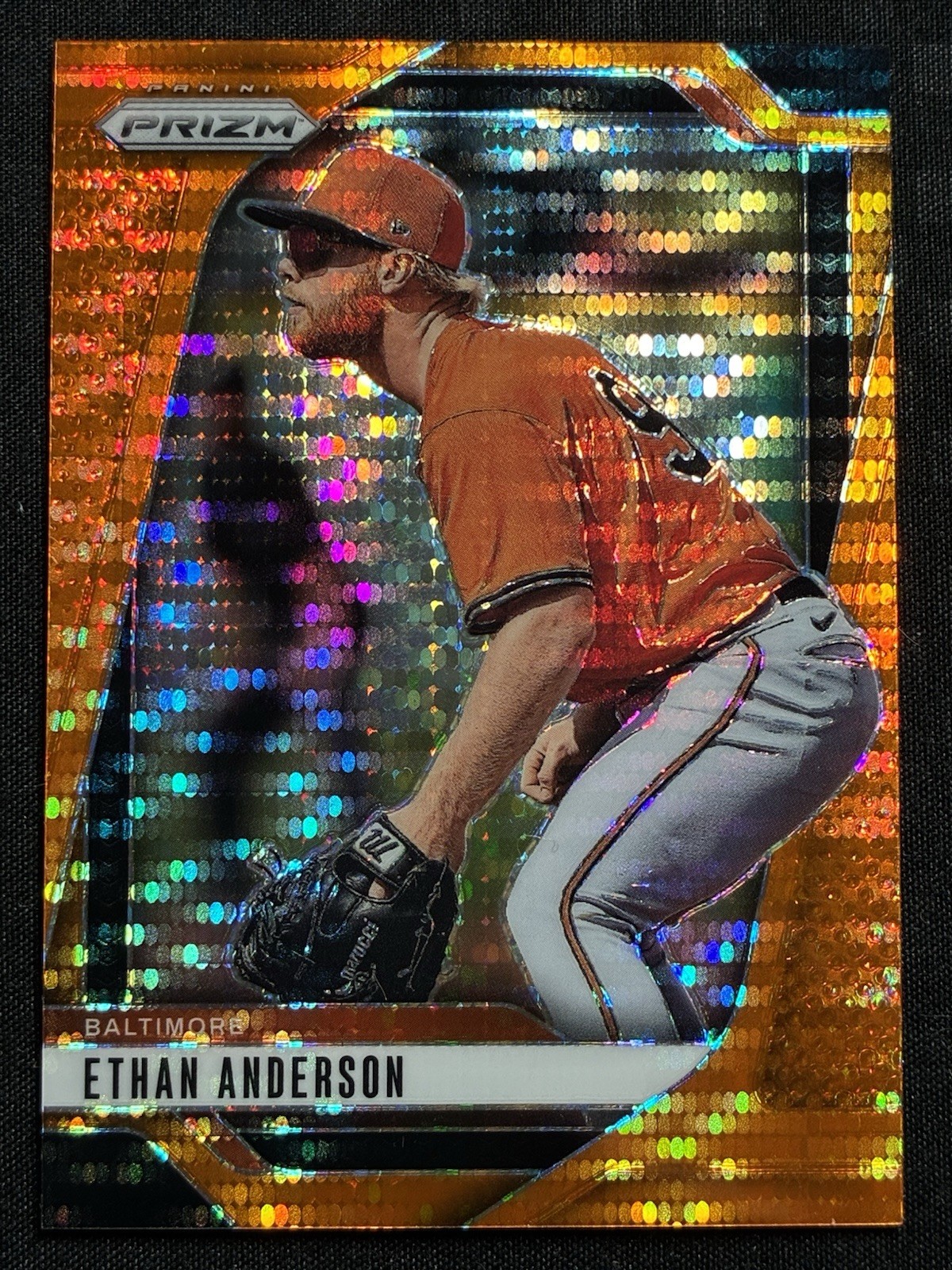 2025 Panini Prizm Ethan Anderson Orange Pulsar/399 ORIOLES #65