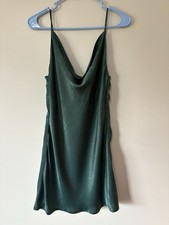 Alterd State Stain Dress Emerald Green Size Medium  Mid Length Sleeveless