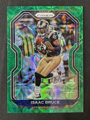 2020 Panini Prizm #280 Isaac Bruce Los Angeles Rams Green Scope /75