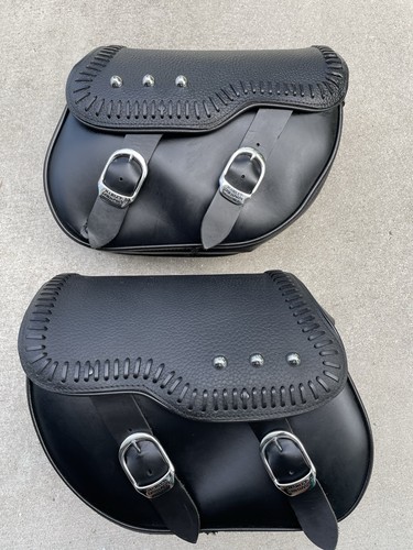 Softail Leather Saddlebags Fat Boy Styling 88286-07