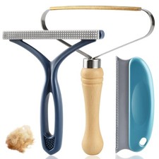 Pet Hair Removal Tool 3 Pack Dog Cat Hair Remover Carpet Scraper Rake Fur Rem...