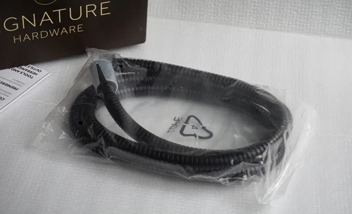Signature Hardware SHH1010MB 60" Stretchable Hand Shower Hose - Matte Black New - Picture 3 of 11