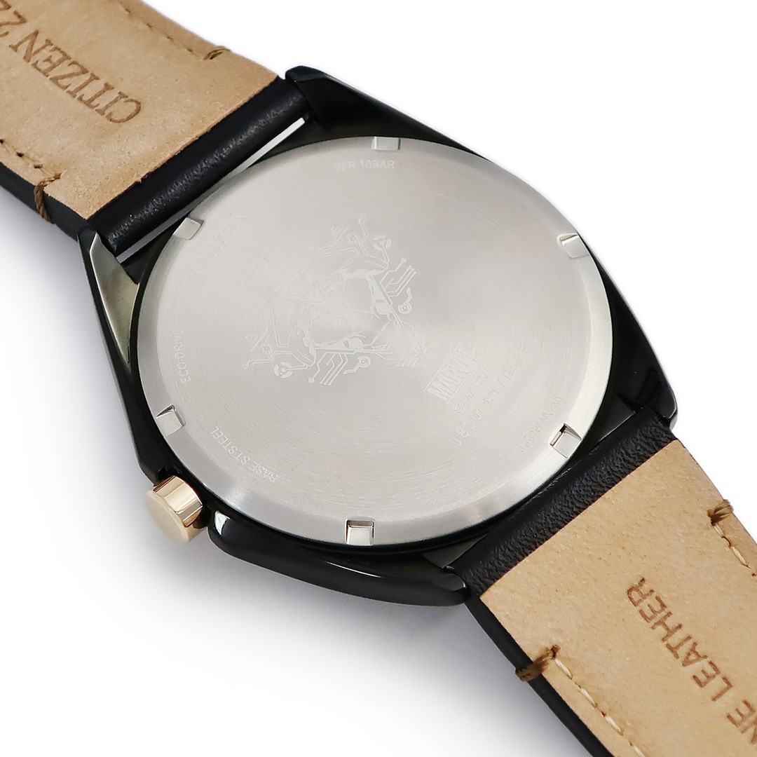 Citizen Eco-Drive Tony Stark 63 Watch Black Dial Used From Japan image 2