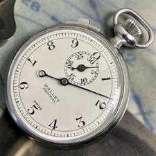 Gallet Racine 1950s Vintage Decimal Swiss Made Stop Watch 49mm True Flyback NICE