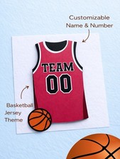 Personalized Basketball Jersey Card Custom Handmade Sports Birthday Card