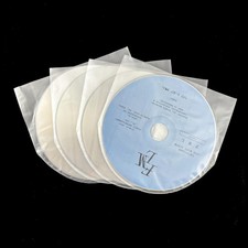 100 PCS CD DVD Sleeves AntiStatic Transparent Plastic Inner Mini LP 5 Inch