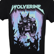 Wolverine T Shirt Mens Size Medium Black Marvel X Men Comic Book