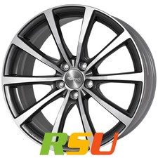 Brock B32 himalaya-grey front-poliert 9x21" ET57 LK5 120 ML 65.1 Alufelgen 21...